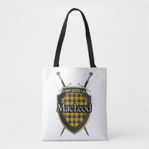 Clan MacLeod Schild und Schwerter Tartan Plaid