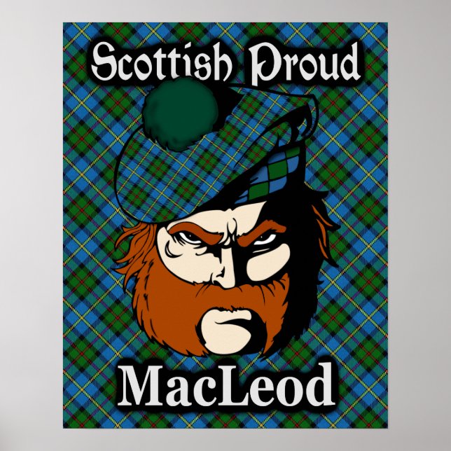 Clan MacLeod Scottish Tartan Poster (Vorne)