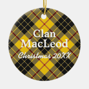 Clan MacLeod ScottishTartan Keramikornament
