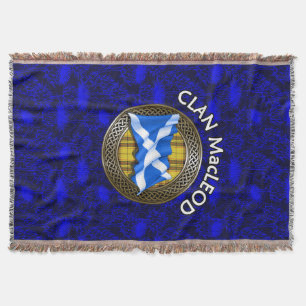 Clan MacLeod Tartan-Knoten & Flagge Decke