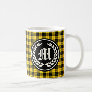 Clan MacLeod Tartan Monogram Kaffeetasse