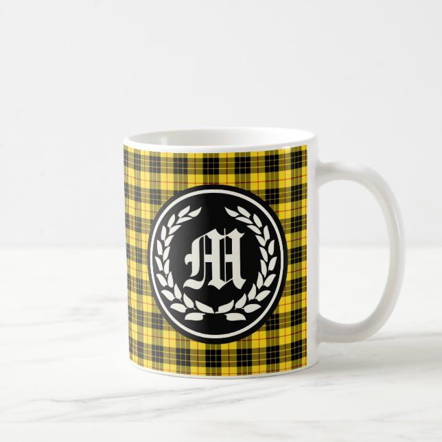 Clan MacLeod Tartan Monogram Kaffeetasse (Rechts)