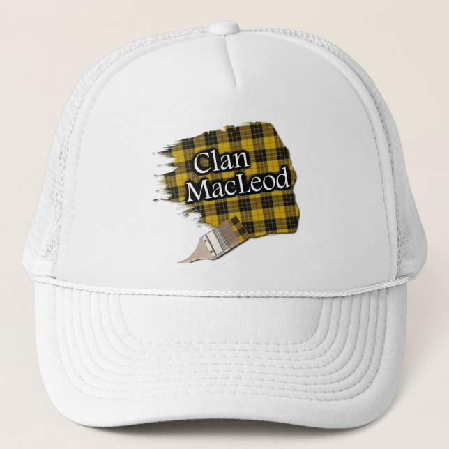 Clan MacLeod Tartan Paint Brush Cap Truckerkappe (Vorderseite)