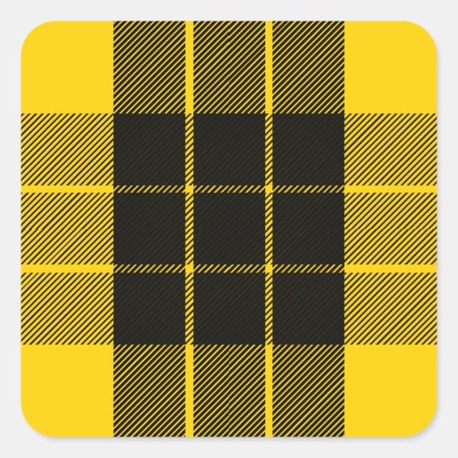 Clan MacLeod Tartan Quadratischer Aufkleber (Vorderseite)