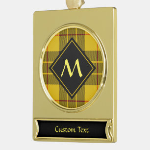 Clan Macleod von Lewis Tartan Banner-Ornament Gold