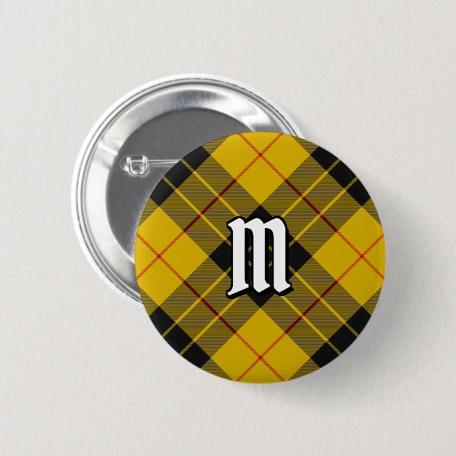 Clan Macleod von Lewis Tartan Button (Vorne & Hinten)