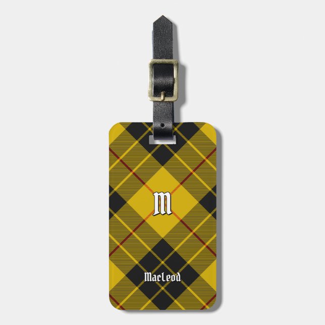 Clan Macleod von Lewis Tartan Gepäckanhänger (Vorderseite vertikal)
