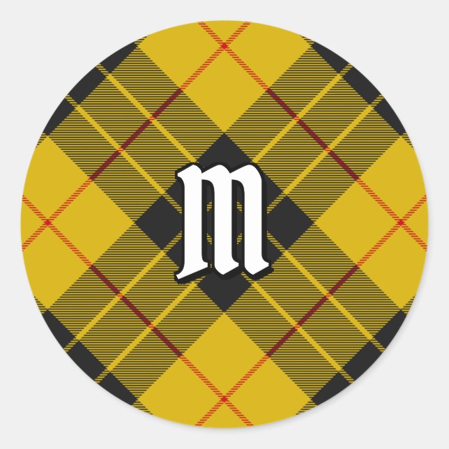 Clan Macleod von Lewis Tartan Runder Aufkleber (Vorderseite)