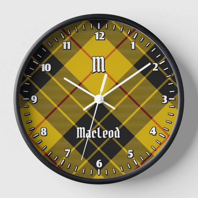 Clan Macleod von Lewis Tartan Uhr (Vorderseite)