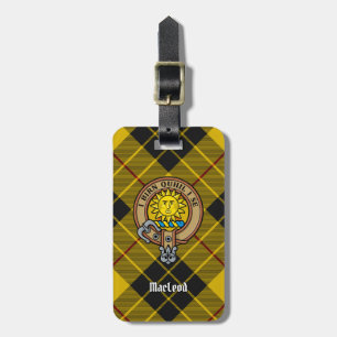 Clan MacLeod von Lewis Wappen über Tartan Gepäckanhänger