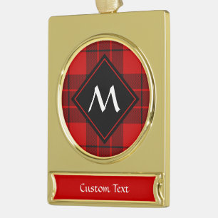 Clan Macleod von Raasay Tartan Banner-Ornament Gold