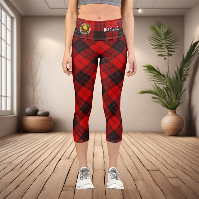 Clan Macleod von Raasay Tartan Capri Leggings (Von Creator hochgeladen)