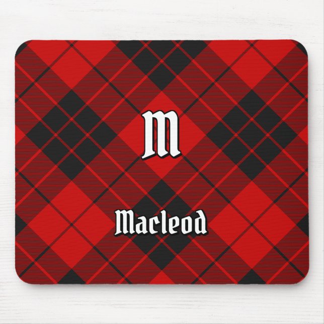 Clan Macleod von Raasay Tartan Mousepad (Vorne)