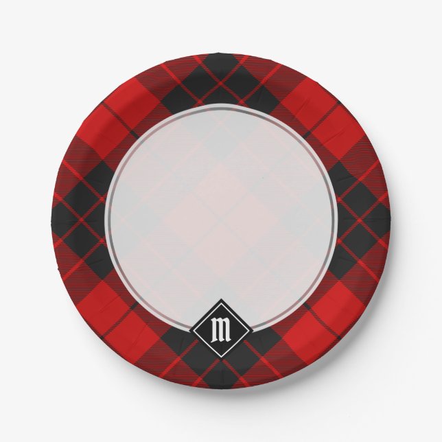 Clan Macleod von Raasay Tartan Pappteller (Vorderseite)