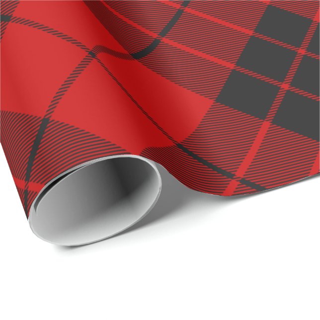 Clan Macleod von Raasay Tartan Rotated Geschenkpapier (Rolleneckpunkt)