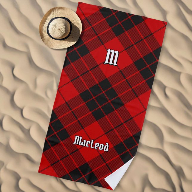 Clan Macleod von Raasay Tartan Strandtuch (Von Creator hochgeladen)