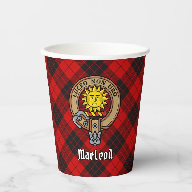 Clan MacLeod von Raasay Wappen Pappbecher (Vorderseite)