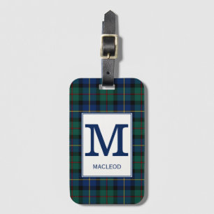 Clan MacLeod von Skye Tartan Mit Monogramm Gepäckanhänger