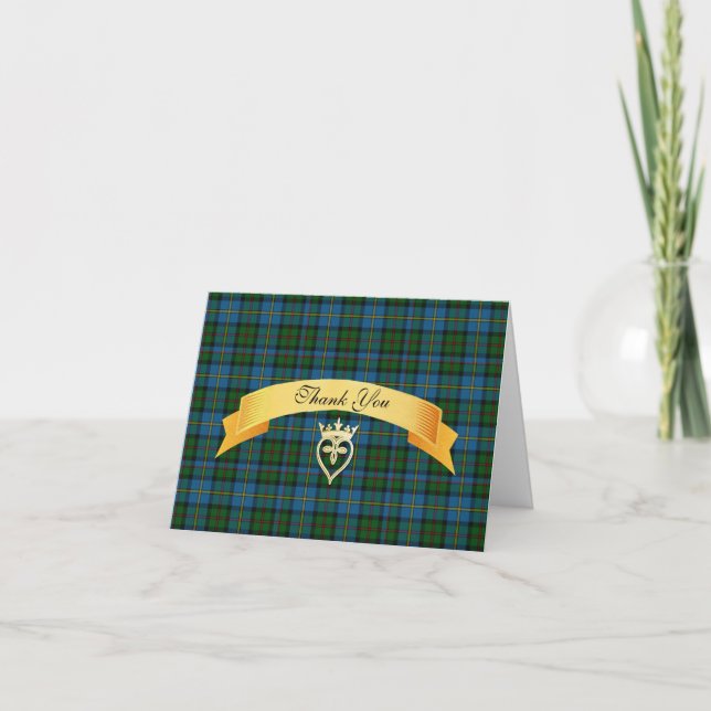 Clan MacLeod Wedding Dankeschön Card Dankeskarte (Vorderseite)