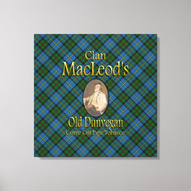 Clan MacLeods alter Dunvegan-Pipe Tabak Leinwanddruck (Vorderseite)