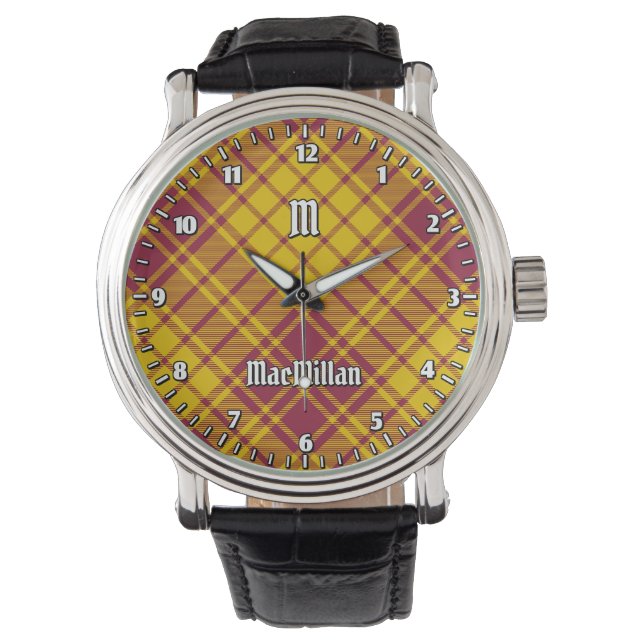 Clan MacMillan Dress Tartan Armbanduhr (Vorderseite)