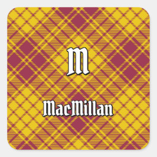 Clan MacMillan Dress Tartan Quadratischer Aufkleber