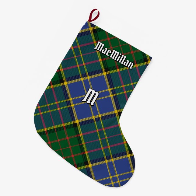 Clan MacMillan Hunting Tartan Großer Weihnachtsstrumpf (Vorderansicht (hängend))