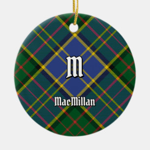 Clan MacMillan Hunting Tartan Keramik Ornament