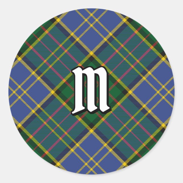 Clan MacMillan Hunting Tartan Runder Aufkleber (Vorderseite)