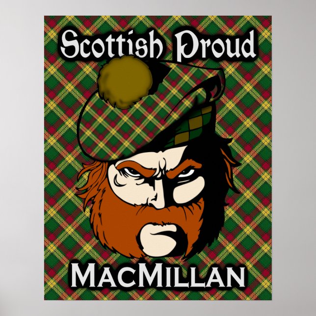 Clan MacMillan Scottish Tartan Poster (Vorne)