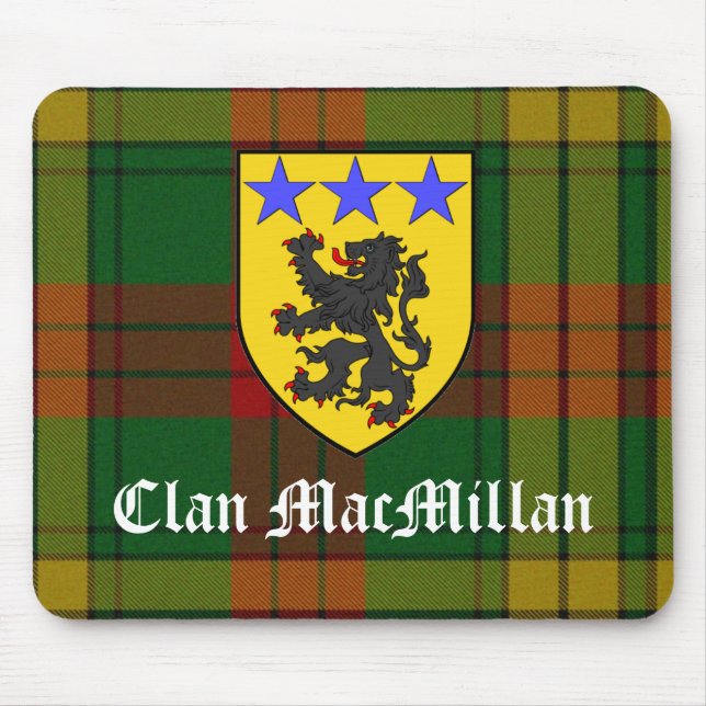 Clan MacMillan Tartan & COA Mousepad (Vorne)