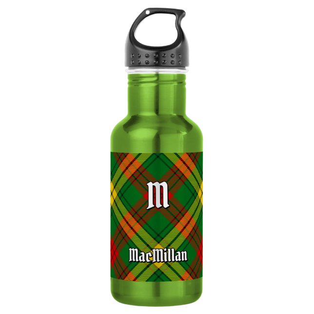 Clan MacMillan Tartan Edelstahlflasche (Vorderseite)