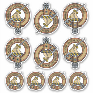 Clan MacMillan Wappen Sticker Set