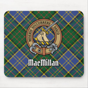 Clan MacMillan Wappen über die Jagd auf Tartan Mousepad