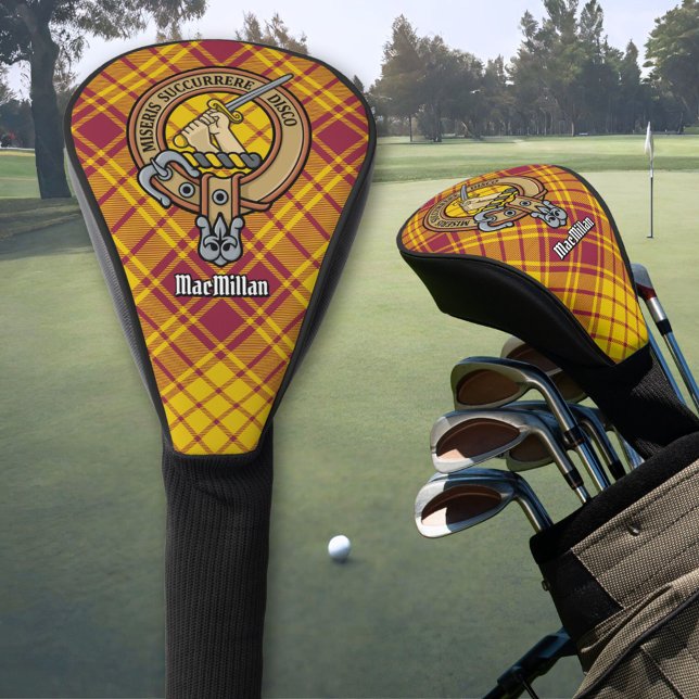 Clan MacMillan Wappen über Dress Tartan Golf Headcover (Von Creator hochgeladen)