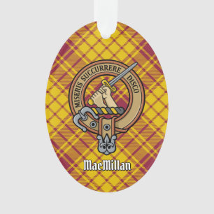 Clan MacMillan Wappen über Dress Tartan Ornament