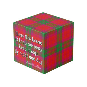 Clan MacNab Tartan House Blessing Würfel