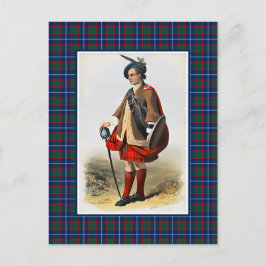 Clan MacNab Vintag Illustration Tartan Frame Postkarte