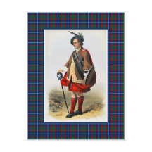 Clan MacNab Vintag Illustration Tartan Frame