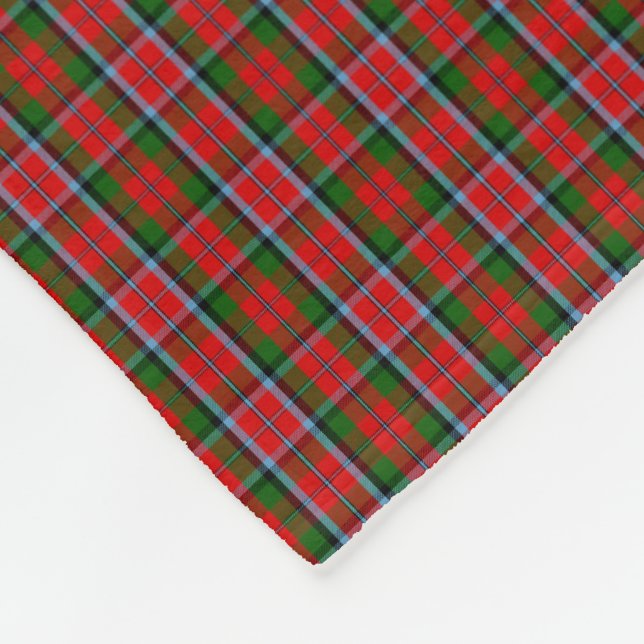 Clan MacNaughton Tartan Fleecedecke (Ecke)