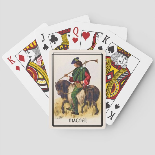 Clan MacNeil Classic Scotland Bicycle Deck Spielkarten (Rückseite)