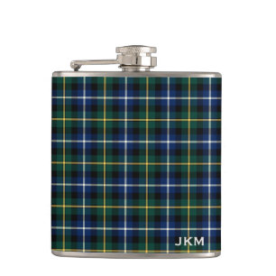 Clan MacNeil des Barra Tartan-Monogramms Flachmann