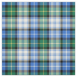 Clan MacNeil Dress Tartan Blue und Green Kariert Stoff