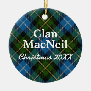 Clan MacNeil Scottish Tartan Keramikornament