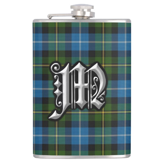 Clan MacNeil Tartan-alte Schottland-Flasche Flachmann (Vorderseite)