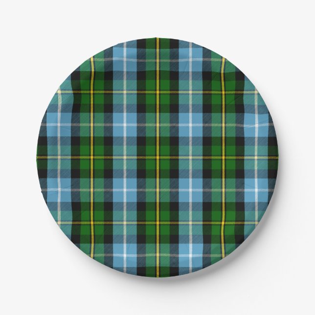 Clan MacNeil Tartan Pappteller (Vorderseite)