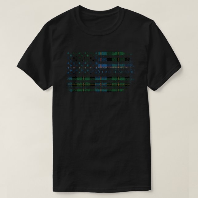 Clan MacNeil von Barra Old Scottish tartan US Fahn T-Shirt (Design vorne)