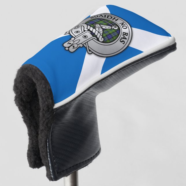 Clan MacNeill von Gigha Wappen & Tartan Golf Headcover (3/4 Vorderseite)