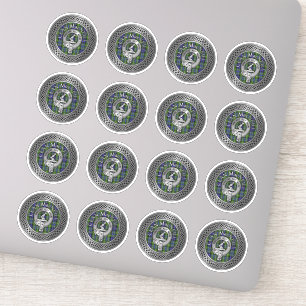 Clan MacNeill von Gigha Wappen & Tartan Sticker