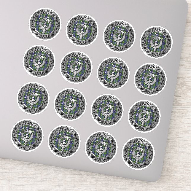 Clan MacNeill von Gigha Wappen & Tartan Sticker (Detail)